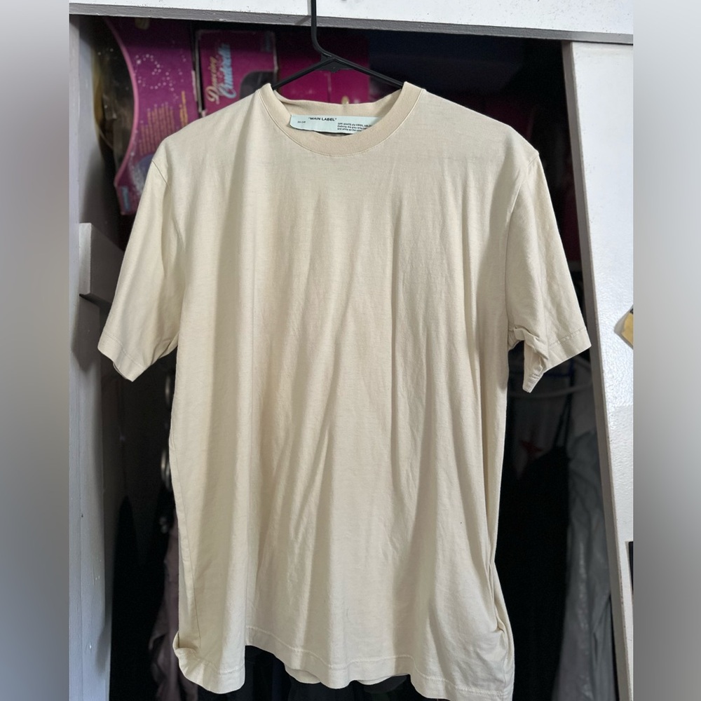 Beige OFF WHITE T-shirt